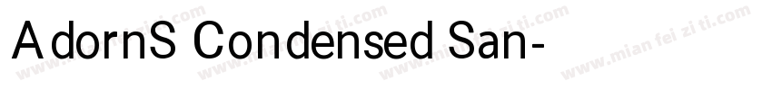 AdornS Condensed San字体转换